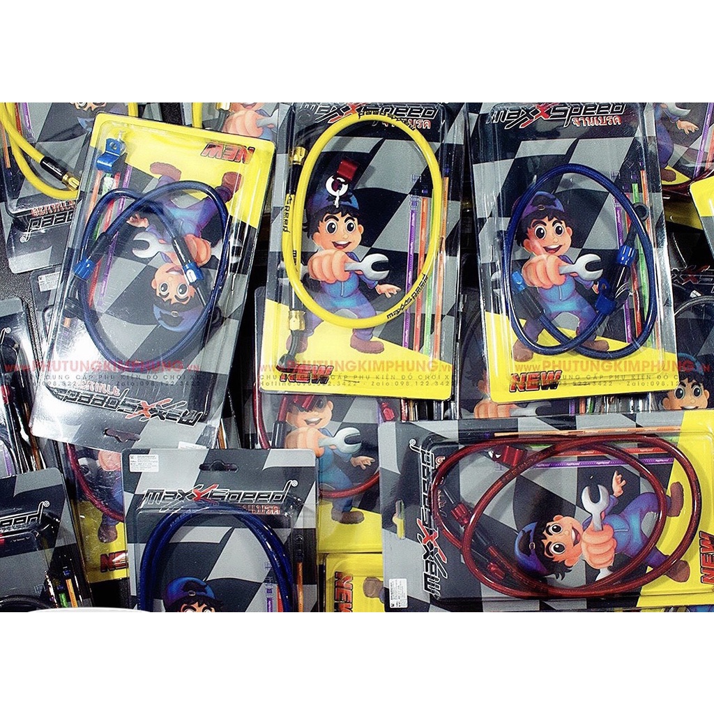Dây dầu Madspeed trước sau cho mọi loại xe, đầu dây tháo được dễ dàng lắp đặt bảo hành 1 đổi 1 . DoChoiXeMay