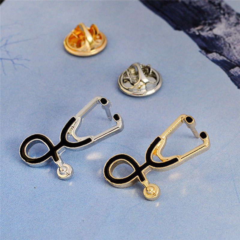 Ghim Cài Áo Hình Ống Nghe Bác Sĩ Đơn Giản Cá Tính