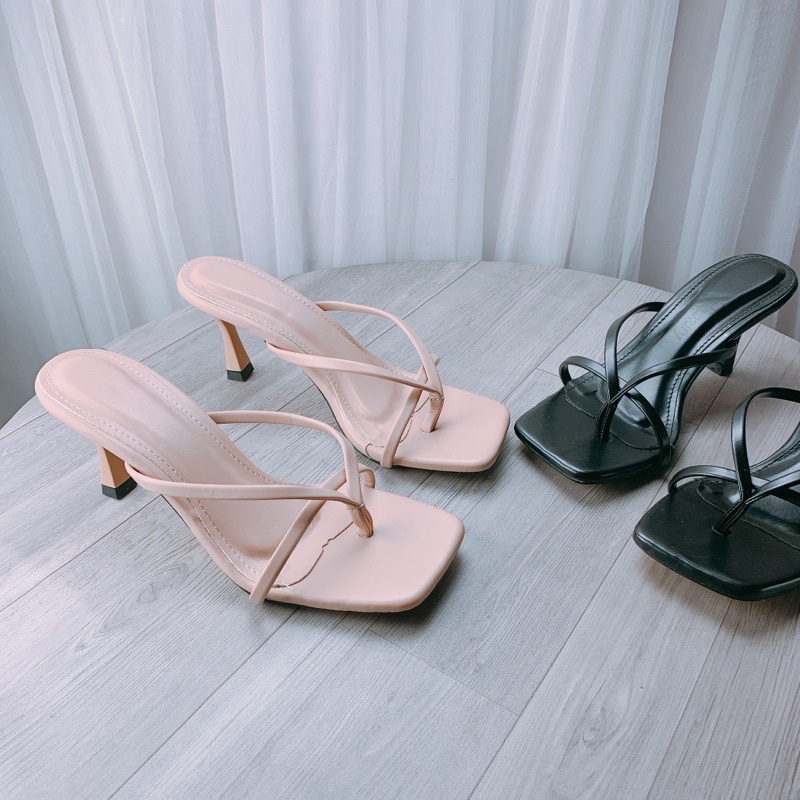 Guốc sandal sỏ ngón gót nhọn 7cm hàng đẹp - g97