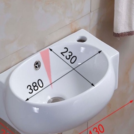 Chậu lavabo mini treo góc hoặc thẳng phong cách tinh tế