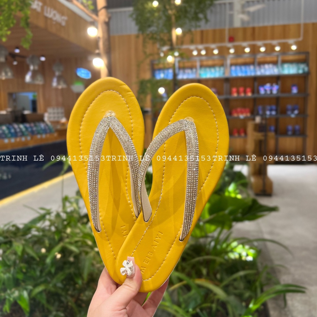 Dép Xỏ Ngón Nữ Đính Đá Xoàn Cao Cấp Thời Trang Hot Trend TRINH LÊ SHOP GIÀY DÉP TB169