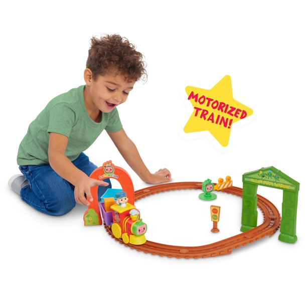 [ Hàng Mỹ ] Đồ chơi Cocomelon tàu hỏa có đường ray, có nhạc chính hãng