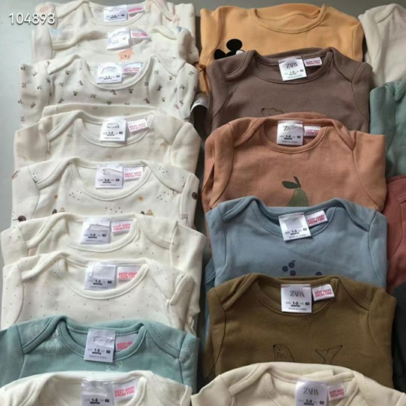 Áo dài tay body xuất xịn các hãng zara, h&m cho bé