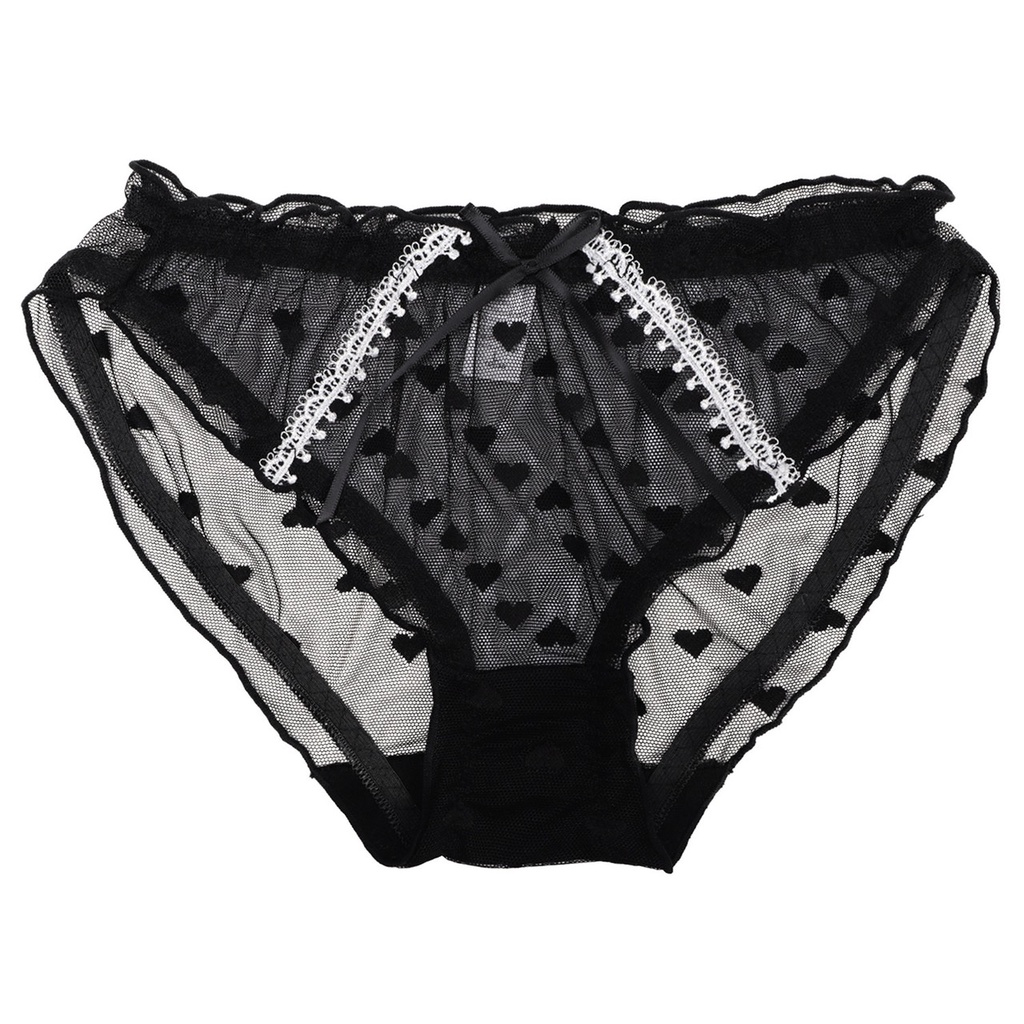 Quần Lót Nữ Ren Sexy Sao xuyên thấu cao cấp đính nơ hai bên quyến rũ PASANAN039 | BigBuy360 - bigbuy360.vn