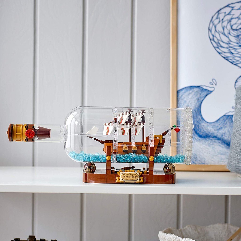 [Có sẵn] 92177 / 21313 Lego Ideas Ship in a Bottle - Thuyền trong chai thủy tinh