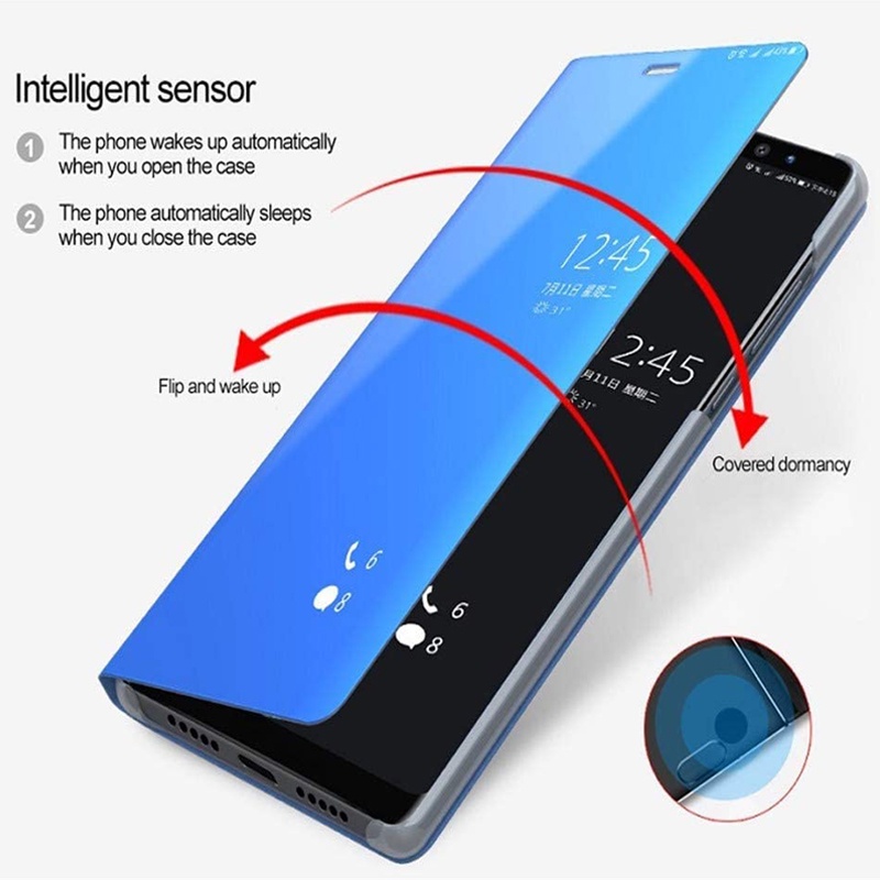 Ốp Điện Thoại Nắp Lật Mặt Gương Sang Trọng Cho Sony Xperia 5 5II 1 1II 10 Plus