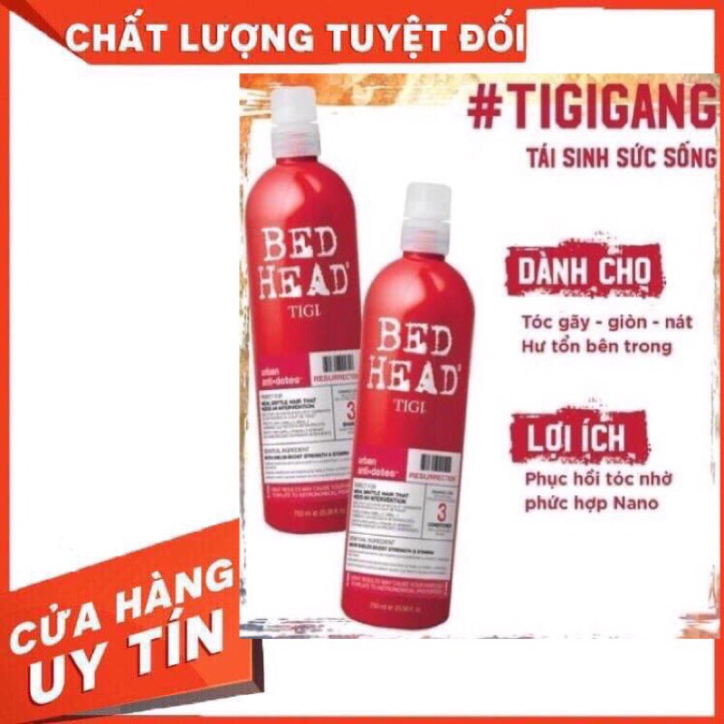 xả hàng dầu gôi TIGI Bed HEAD ( chính hãng)