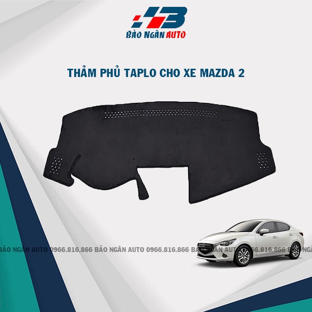 Thảm taplo MAZDA 2 bằng lông Cừu 3 lớp hoặc Da Cacbon