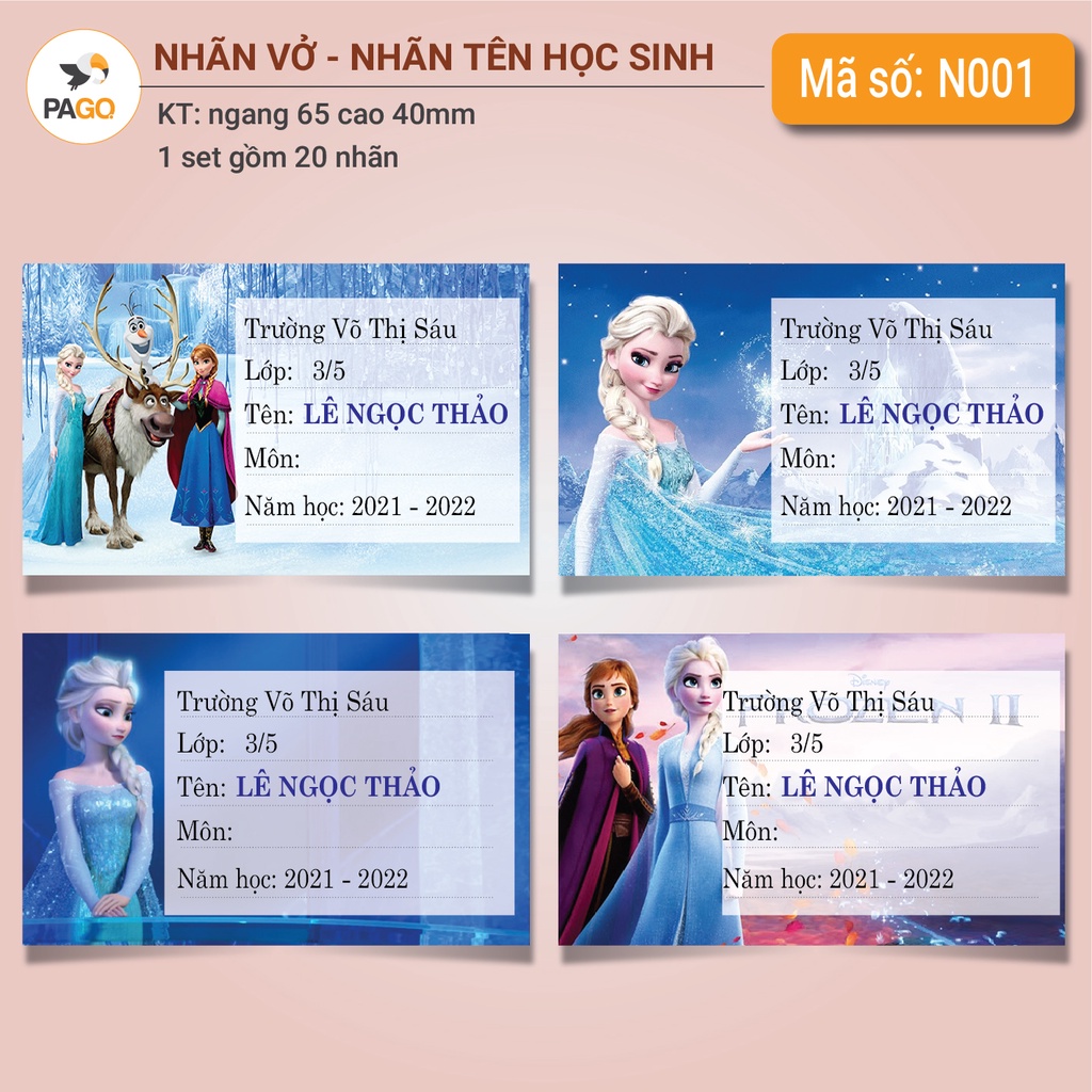 NHÃN VỞ - THIẾT KẾ IN THEO YÊU CẦU