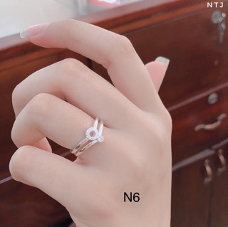 NHẪN BẠC NỮ BẠC TA CAO CẤP 925 NHẪN KIỂU MINI