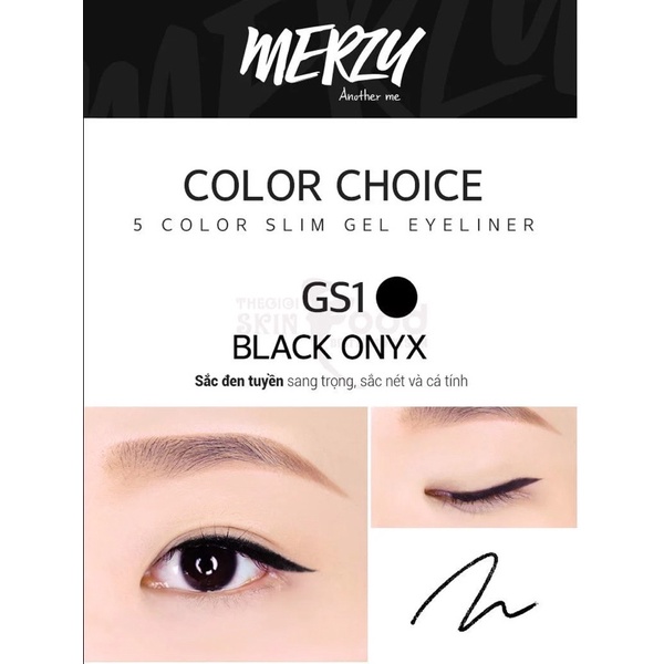 Chì Kẻ Mắt Siêu Mảnh Chống Trôi, Siêu Bền, Siêu Lì Merzy The First Slim Gel Eyeliner 0.05g