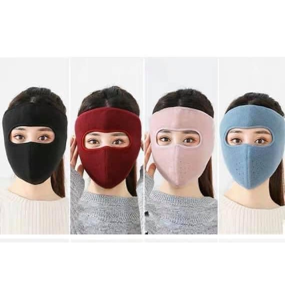 Khẩu trang ninja 2 lớp nỉ bông siêu ấm