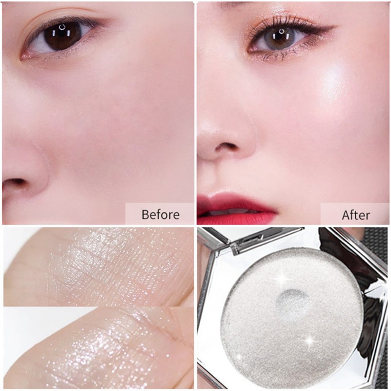 [Hàng mới về] Hộp phấn bắt sáng dạng nén trang điểm gương mặt hiệu ứng kim cương lấp lánh | BigBuy360 - bigbuy360.vn