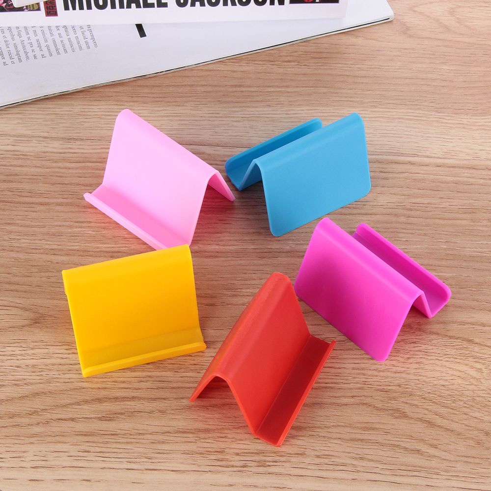 Giá đỡ điện thoại/máy tính bảng bằng nhựa mini để bàn nhiều màu thông dụng