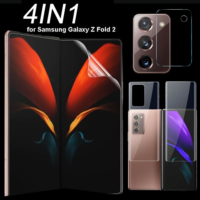 Kính cường lực bảo vệ camera sau 4 trong 1 cho Samsung Galaxy Z Fold 3 Fold3 5G ZFold3 Z Fold2 ZFold2