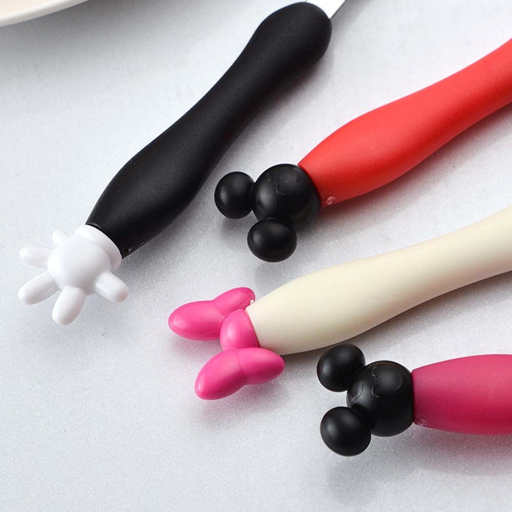 Bộ muỗng nĩa bằng thép không gỉ 2 món họa tiết hoạt hình cho bé