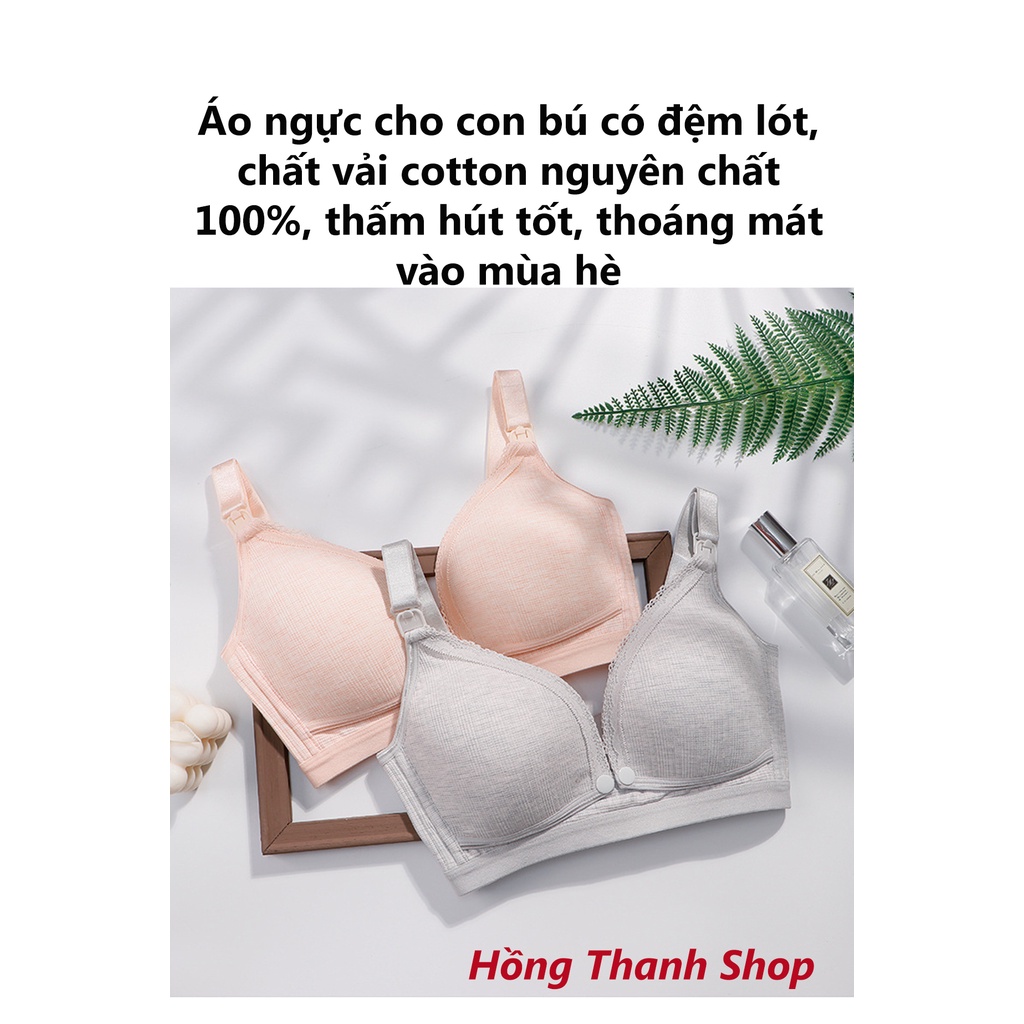 Áo lót bầu và cho con bú chống chảy xệ, Áo ngực không gọng mặc khi mang thai và sau sinh thoải mái co giãn tốt