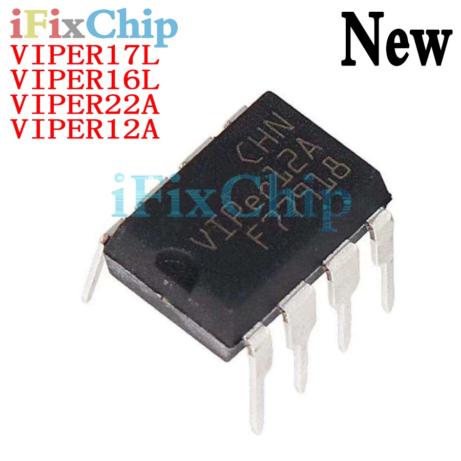 Set 10 Linh Kiện Điện Tử VIPER12 VIPER22 VIPER12A VIPER22A VIPER16L VIPER17L DIP-8