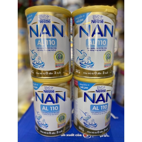 Sữa bột NAN AL110 dành cho trẻ bị tiêu chảy và dị ứng sữa bò - Hộp 400g