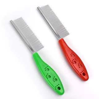 Lược thiếc 1 mặt-lược chải long cho chó - quần áo , phụ kiện thú cưng