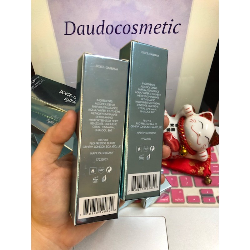 Nước hoa D&G Light Blue Pour Femme Dolce & Gabbana Light Blue Femme EDT 4.5ml