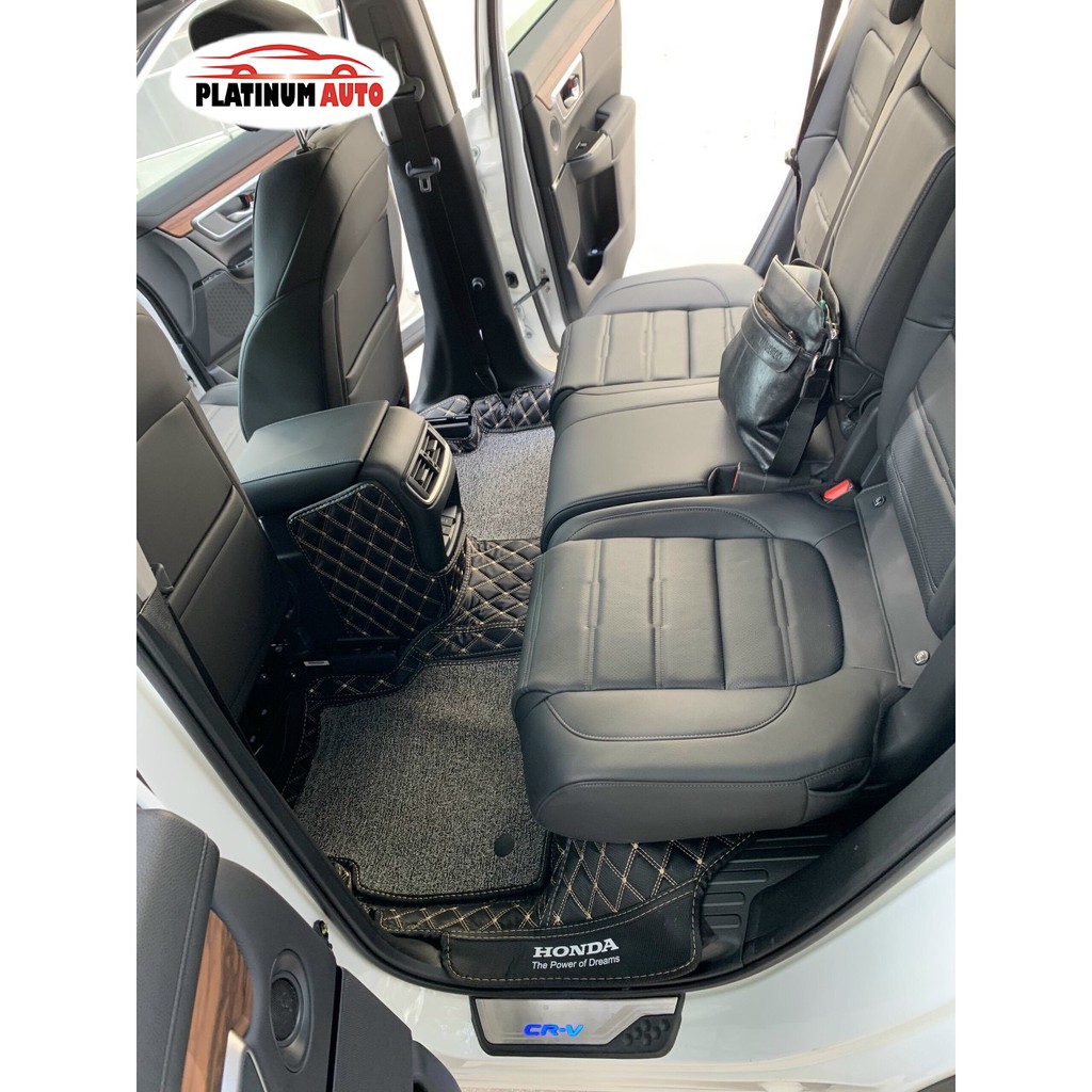 Thảm lót sàn ô tô 6D Honda Crv  thành cao, tràn viền bậc cửa