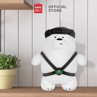 Gấu đồ chơi Miniso Bare Bears Hat Ice Bear