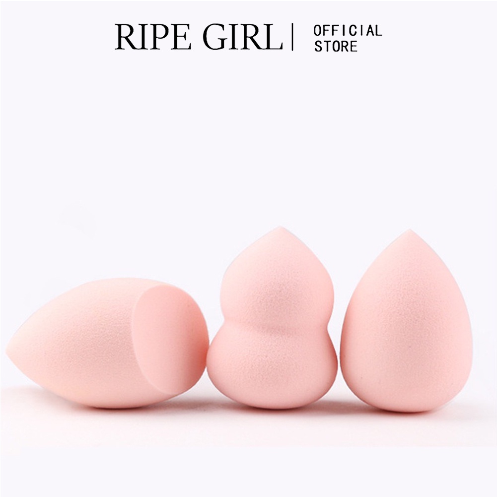 Mút trang điểm Ripe Girl hình giọt nước dùng được ẩm khô cao cấp 10g