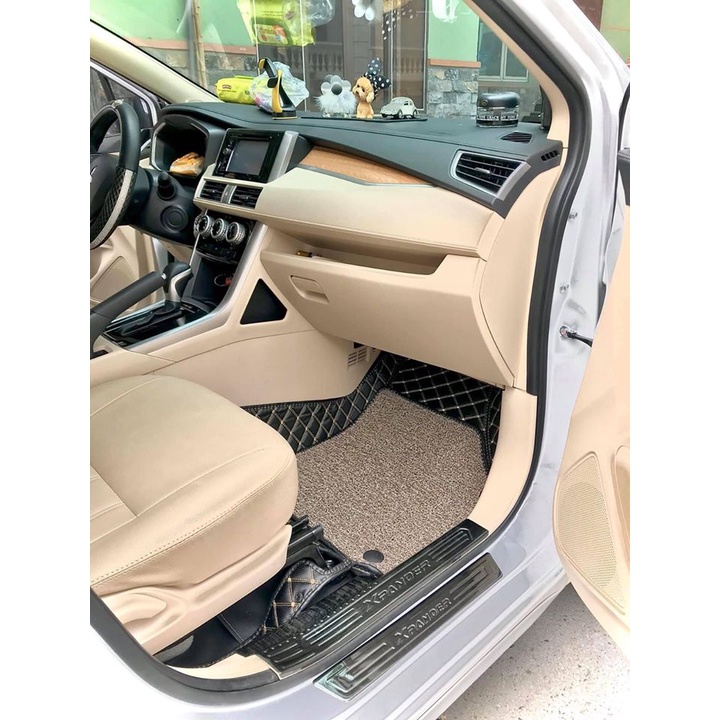 Thảm lót sàn ô tô 5d 6d Nano 2 chỉ Mitsubishi Xpander 2018- 2023 kháng khuẩn, khử mùi, phủ kín sàn xe