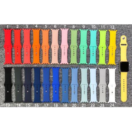 Dây đeo silicon thay thế cho đồng hồ thông minh đeo tay 38mm 40mm 42mm 44mm _ Nini.case