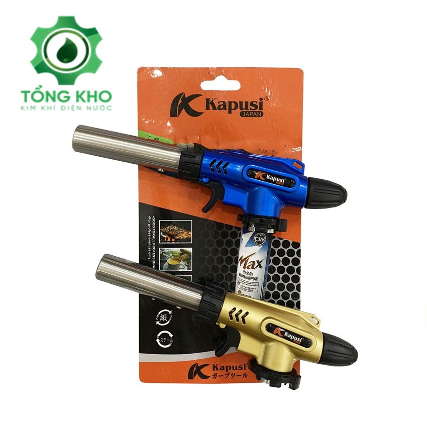 Khò gas mini, đầu khò ga, đèn khò gas tự động đánh lửa Kapusi JAPAN, khò lửa cao cấp - Tổng kho kim khí điện nước