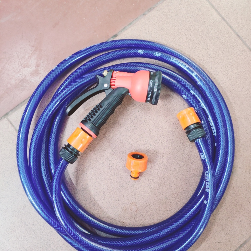 Vòi 8 chế độ phun, 20m dây phun nước rửa xe, tưới cây đa năng