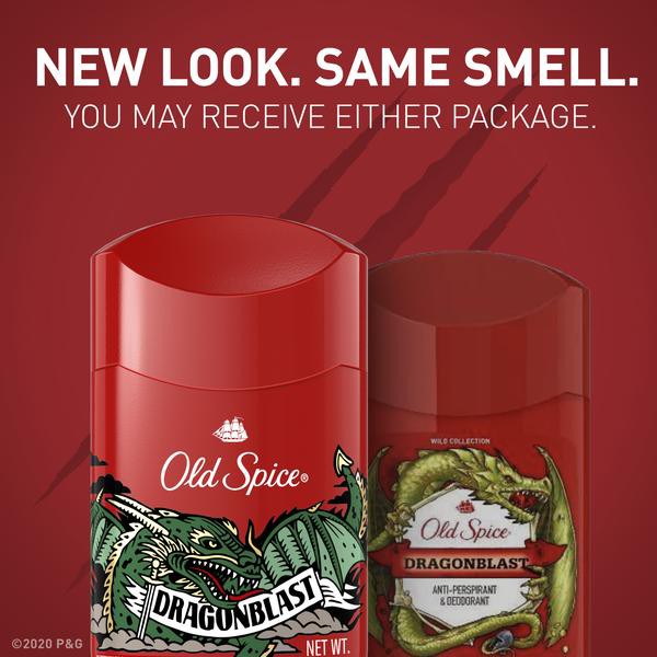 [FREESHIP] Lăn Khử Mùi Old Spice Wild Collection Dragonblast 73Gr (Sáp Trắng)