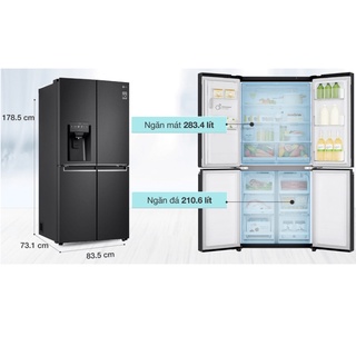 Tủ lạnh LG GR-D22MB  <Chính hãng > Tủ lạnh LG Tủ lạnh LG French Door 570 Lit  GR-D22MB < Bảo Hành 24 tháng từ LG >