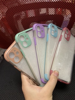 Ốp lưng iPhone 11 viền màu bảo vệ camera