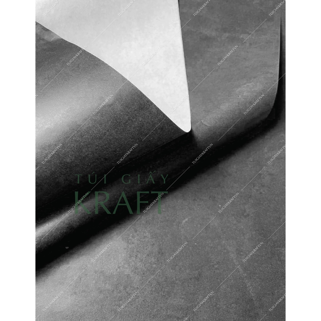 Giấy gói hàng nền Đen 21 x 40cm, giấy pelure