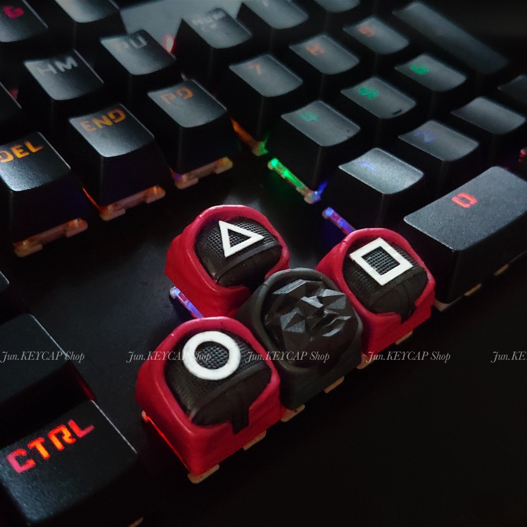 Squid Game Keycap - Nút Bàn Phím Trò Chơi Con Mực Hot Trend