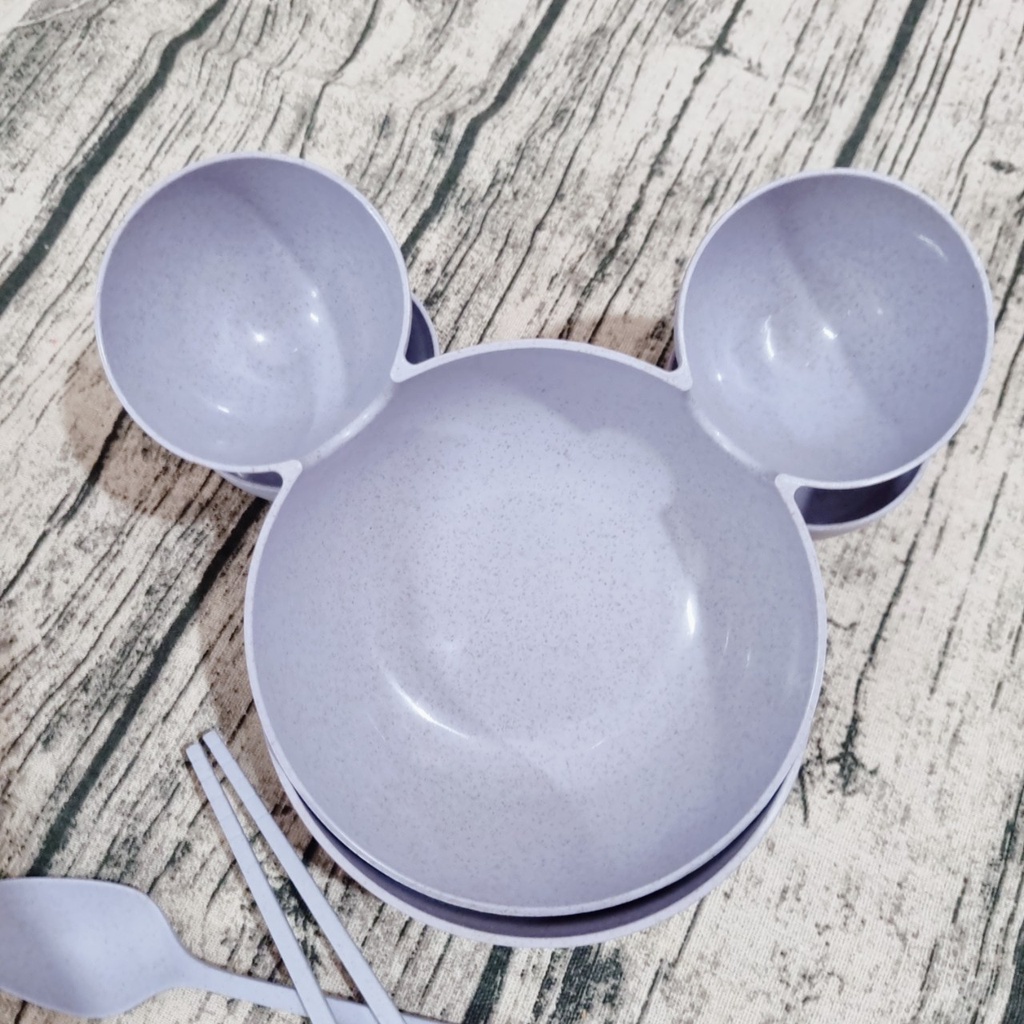 Khay ăn dặm lúa mạch hình mickey
