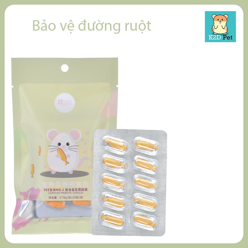 Cá con Yee bảo vệ sức khỏe cho Hamster, Guinea Pig (bọ ú, chuột lang), thỏ, sóc, chinchilla