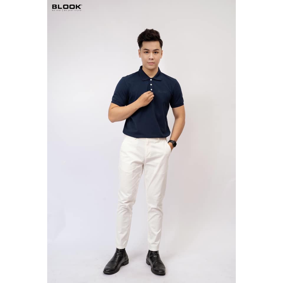 Áo thun polo nam BLOOK cổ bẻ basic vải thun cá sấu Cotton co giãn bền màu thêu logo đơn giản trẻ trung 8 màu 32083 | BigBuy360 - bigbuy360.vn