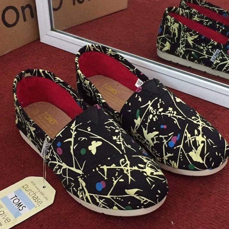 ⚡️[FREE SHIP]⚡️Giày toms CHẤM BI ĐEN 2020, BLACK | BigBuy360 - bigbuy360.vn