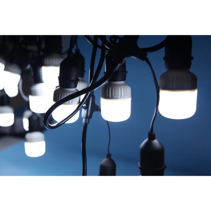 Dây đèn bóng led búp trụ 10 mét 20 bóng 5w
