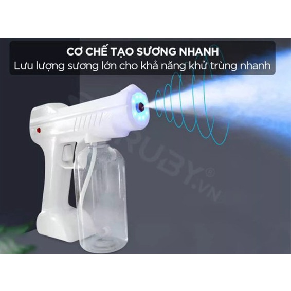 Súng xịt khuẩn súng khử khuẩn khử trùng nano xịt diệt khuẩn xịt khử khuẩn
