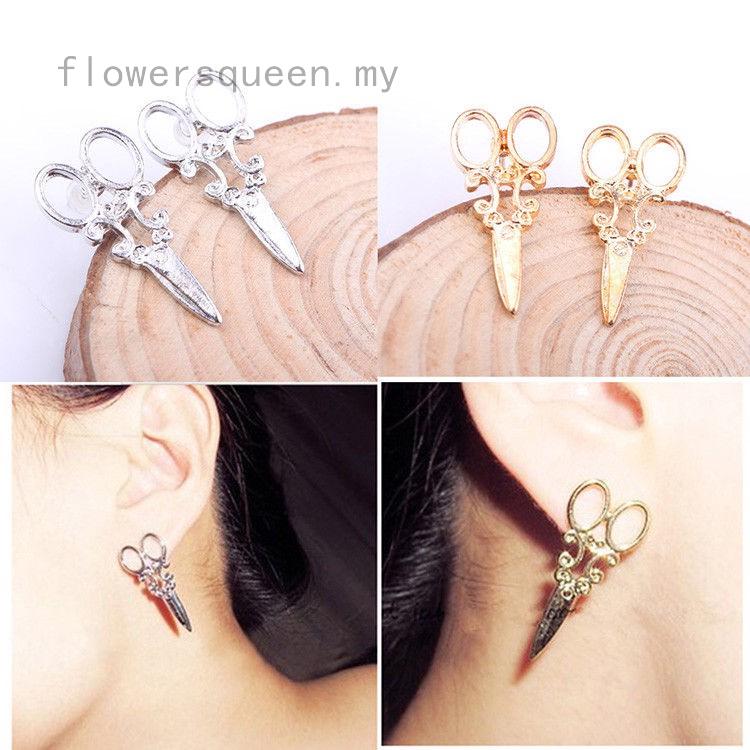 1 Đôi Bông Tai Hình Cây Kéo Nhỏ Độc Đáo Mới