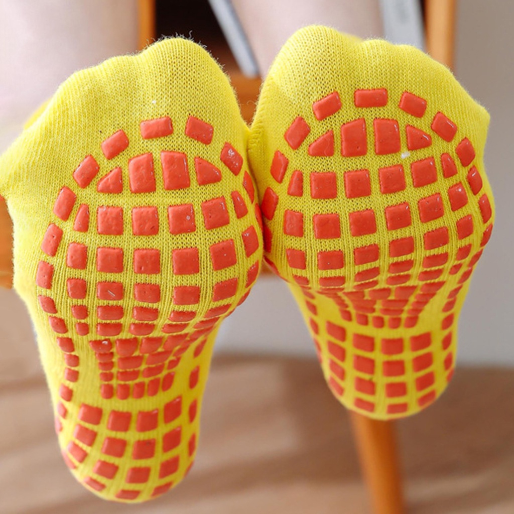 1 Đôi Vớ Tập Yoga Màu Trơn Siêu Mềm Mại Thoáng Khí Chống Trượt Tiện Dụng