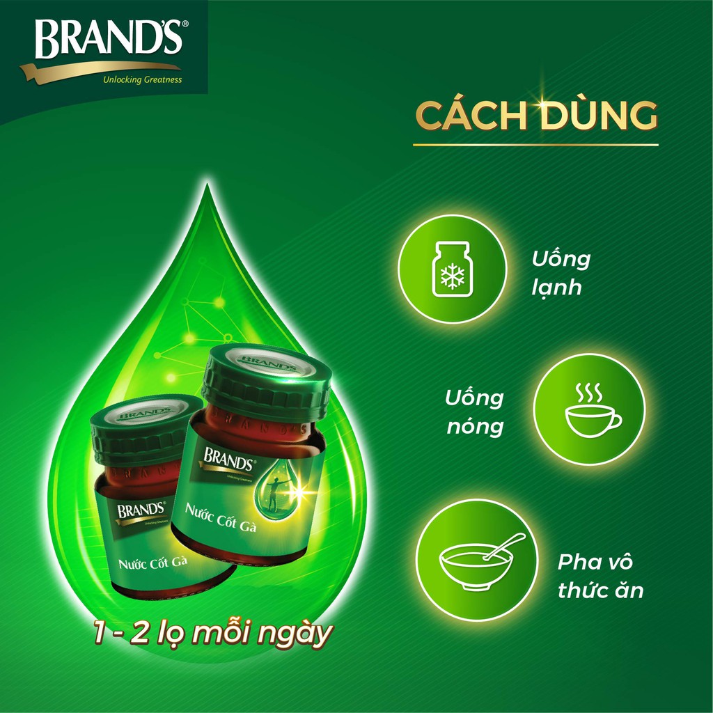 [Mã FMCGMALL -8% đơn 250K] Nước cốt gà BRAND'S vị truyền thống (70 ml x 6 lọ)