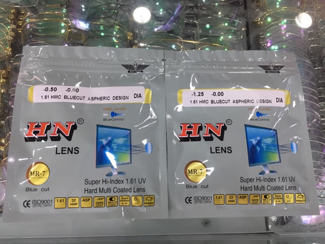 Tròng kính BLUE CONTROL lọc ánh sáng Xanh 1.61 chống tăng độ hàn quốc chính hãng