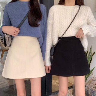 CHÂN VÁY CHỮ A MÀU ĐEN, TRẮNG