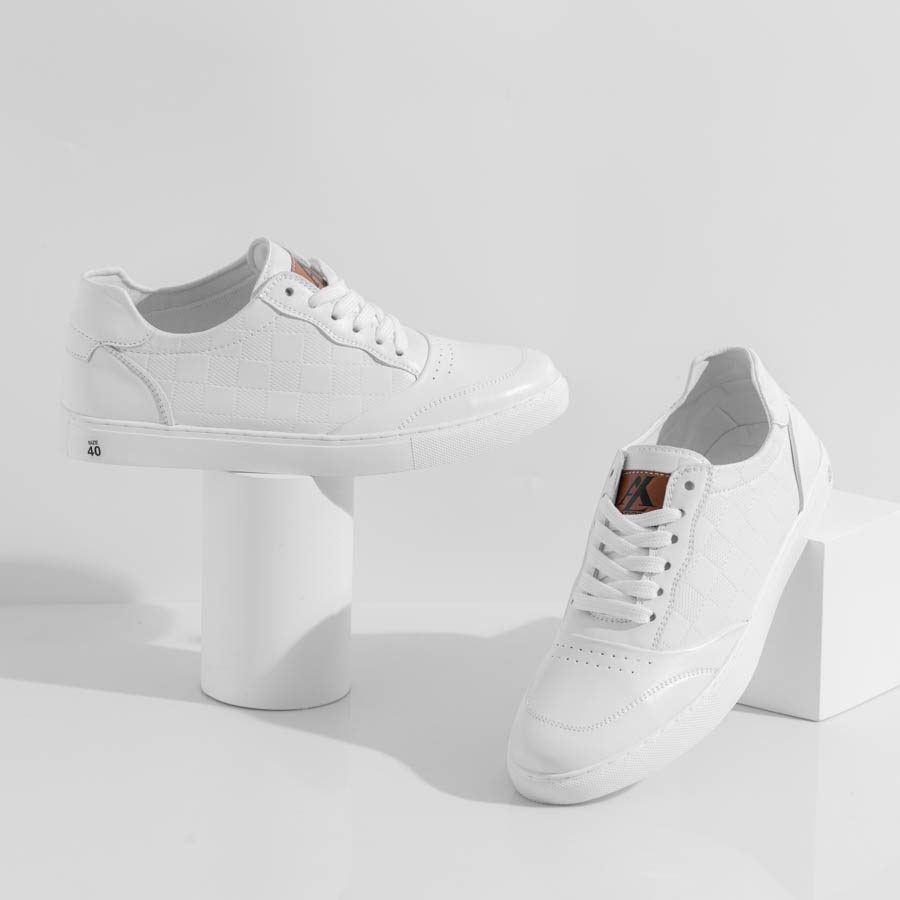 Giày nam thể thao sneaker trắng đẹp cho học sinh đi học đi làm cao cấp Mã  OTT