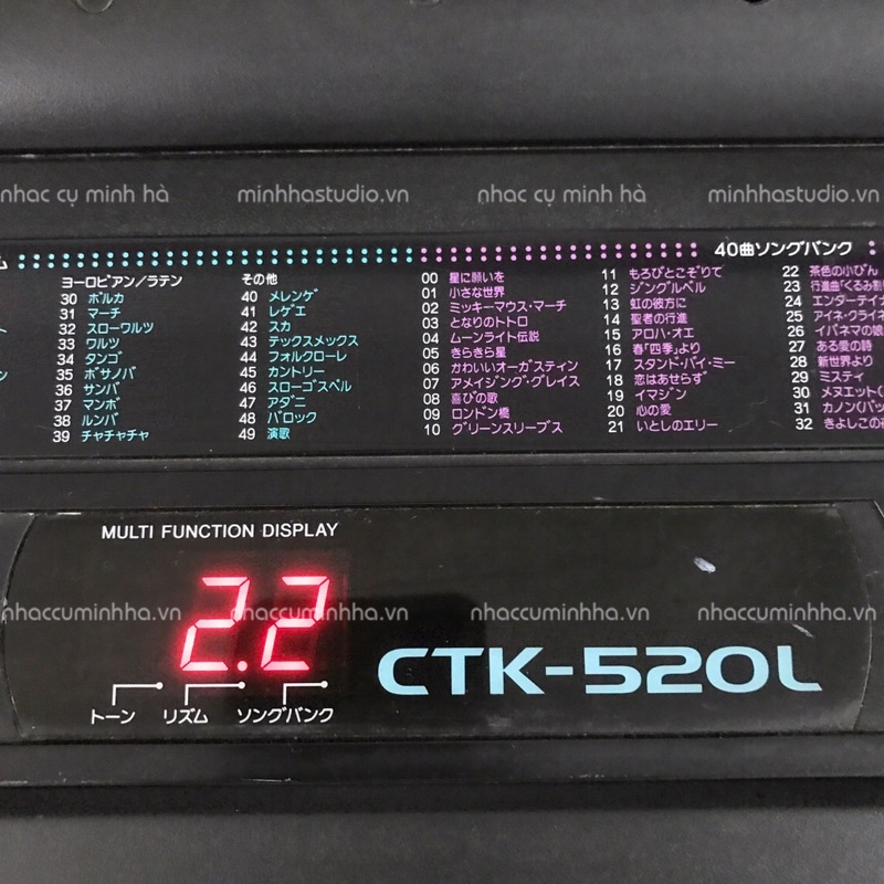 Đàn Organ Casio CTK-520L. Đàn chính hãng, ngoại hình đẹp, sử dụng hoàn hảo